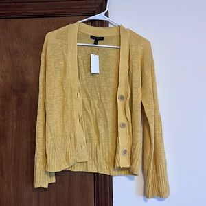 Yellow banana republic cardigan